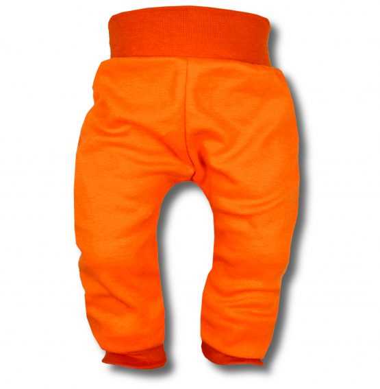 spodnie bezuciekowe pomarańczowe 80 86 92 98 104 110