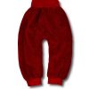 bordowe spodnie z futerka na zimę