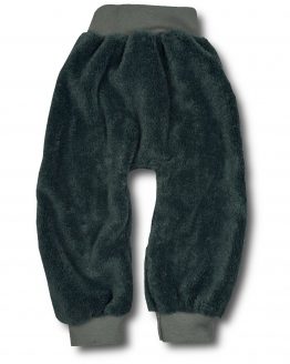 ciepłe spodnie z futerka na zimę ciemnoszare