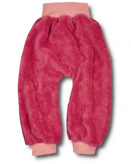 ciemnoróżowe spodnie na zimę ciepłe z futerka