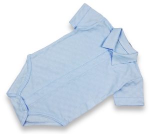 błękitne koszulobody niemowlęce ażurowe