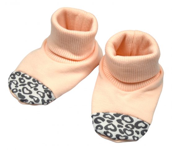 jasnoróżowe buciki niechodki bawełniane dla niemowląt