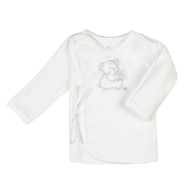 biały kaftanik koszulka niemowlęca z haftem