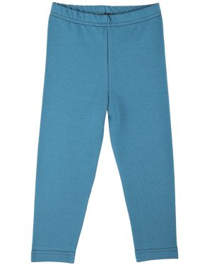 niebieskie legginsy z dresówki ciepłe
