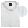 biała koszula wizytowa krótki rękaw elegancka dla chłopca bawełniana