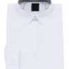 biała gładka elegancka koszula do szkołu do garnituru dla chłopca młodzieżowa długi rękaw