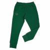 spodnie dresowe szczupłe slim dla chudego dziecka z kieszeniami zielone gładkie