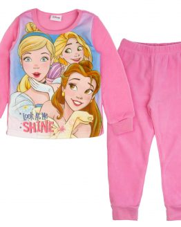 ciepła piżama polarowa dla dziewczynki z księżniczkami różowa bardzo miła i przytulka na prezent disney