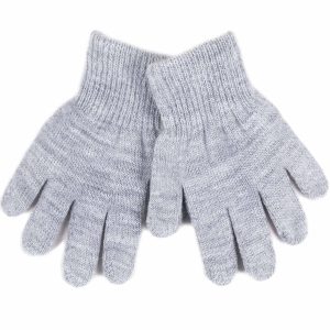 rękawiczki rękawice pięciopalczaste szare zimowe na śnieg dla chłopca dla dziewczynki na zimę na śnieg na sanki