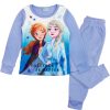 fioletowa piżama piżamka ciepła dziecięca dla dziewczynki z polaru jesień zima dla dziecka kraina lodu frozen elza i anna