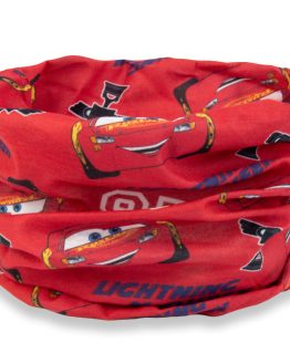 komin szalik opaska chusta na głowę gumka do włosów wiosna jesień czerwony Cars Auta Zygzak McQueen