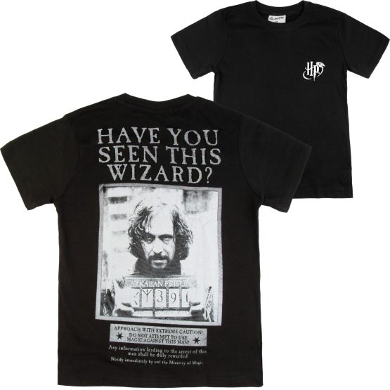 czarny t-shirt koszulka z krótkim rękawkiem Harry Potter