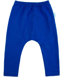 chabrowe niebieskie spodnie niemowlęce baggy spodenki legginsy cienkie do żłobka z obniżonym krokiem polskie CiuchCiuch