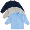 kaftan kaftanik szary błękitny granatowy gładkie 3-pak koszulka niemowlęca z bawełny bawełniana bluzeczka dla niemowlaka miękka lekka czysta bawełna 100% polskie CiuchCiuch
