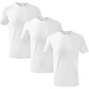 3-pak koszulka t-shirt biały na wf w-f do szkoły dziecięcy bawełniany bez nadruku