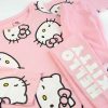 Piżama bawełniana Hello Kitty dla dziewczynki różowa. Pomysł na prezent dziewczęca piżamka szara różowa kotki