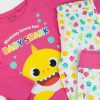 Piżama bawełniana Baby Shark różowa dla dziewczynki. Prezent dla dziewczynki lekka przyjemna