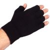 czarne rękawiczki mitenki bez palców dla kobiety i mężczyzny nastolatka nastolatki rozmiar uniwersalny ciepłe wygodne tanie gładkie