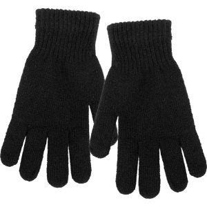 czarne rękawiczki rękawice unisex damskie męskie nastoletnie gładkie ciepłe grube z wełną na dorosłą dłoń promocja wyprzedaż okazja tanie