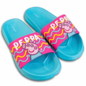 Klapki dziewczęce Peppa Pig dla dziewczynki na lato na basen na plaże