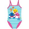 strój kąpielowy jednoczęściowy na plaże na basen baby shark różowy dla dziewczynki
